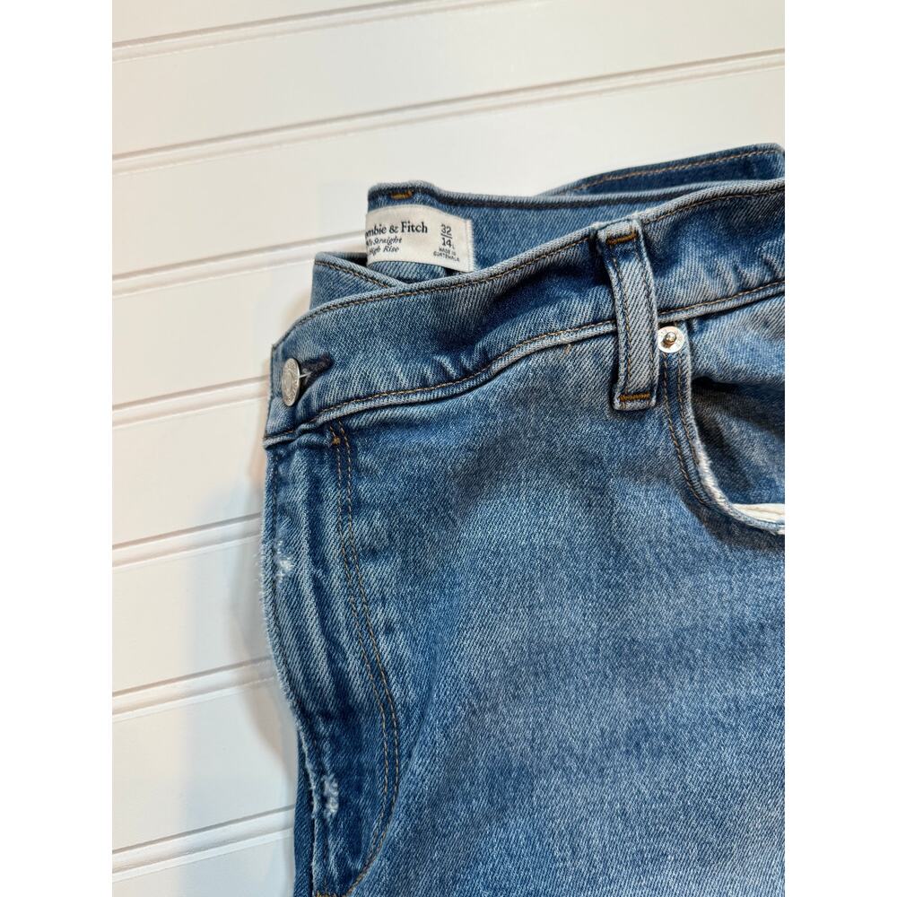 Abercrombie & Fitch the 90's straight ultra high rise. Womens 14/32 Long/Tall. - Picture 8 of 8